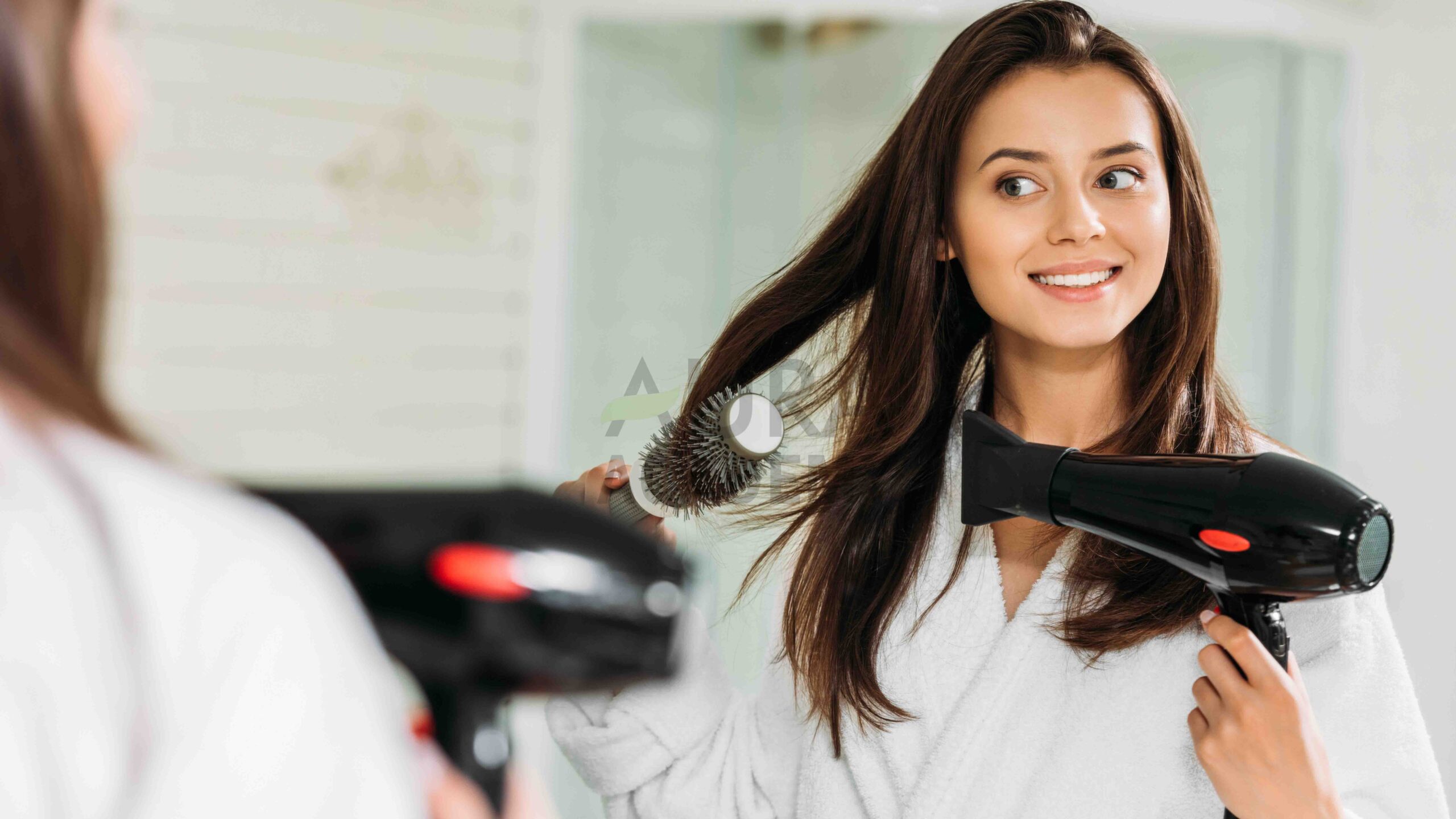 Correct way to use a hair dryer